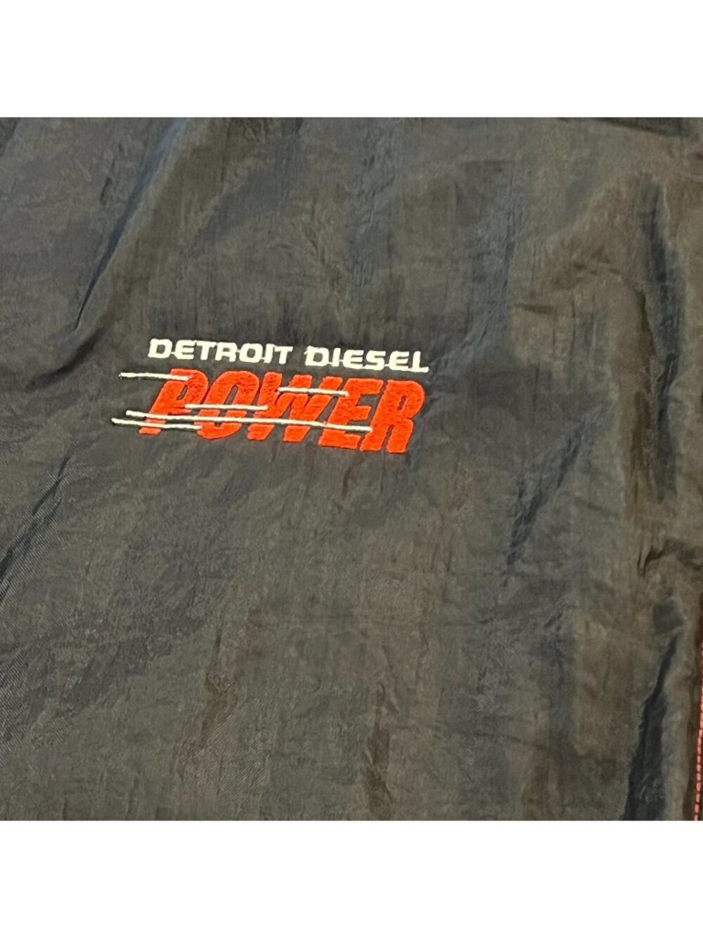 VTG 90's Swingster Jacket "Detroit Diesel Power" Jacket Sz L - Made in USA